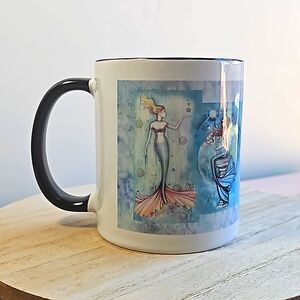 Many Mermaids by Molly Harrison 11 oz. coffee mug